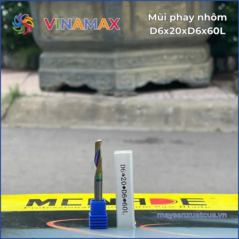 Mũi phay nhôm D6x20xD6x60L