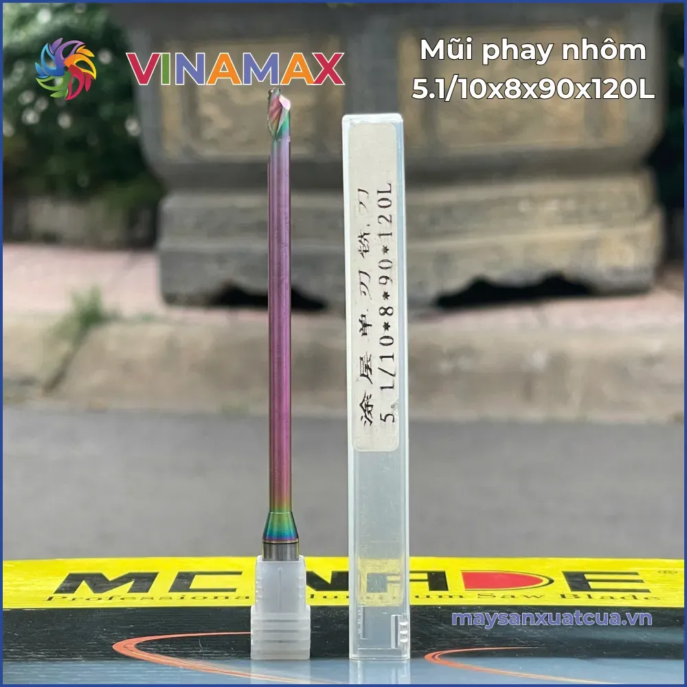 Mũi phay nhôm 5.1/10x8x90x120L