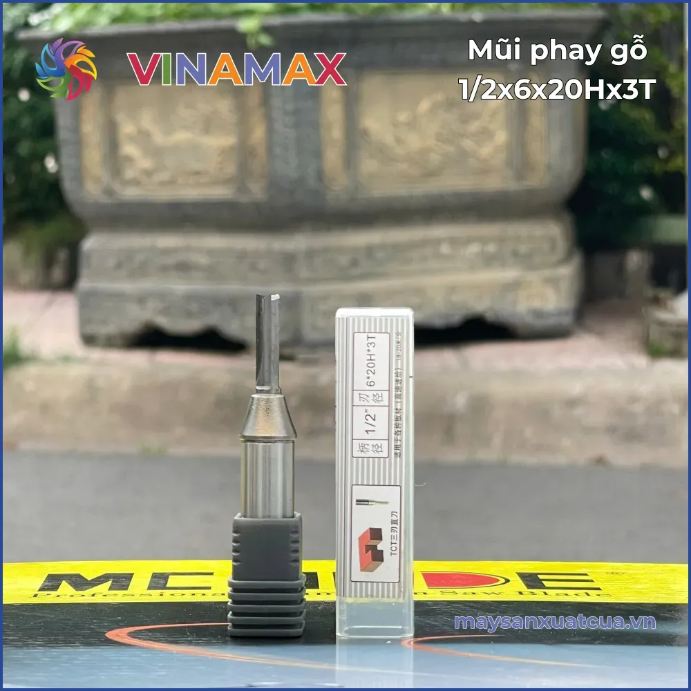 Mũi phay gỗ 1/2x6x20Hx3T