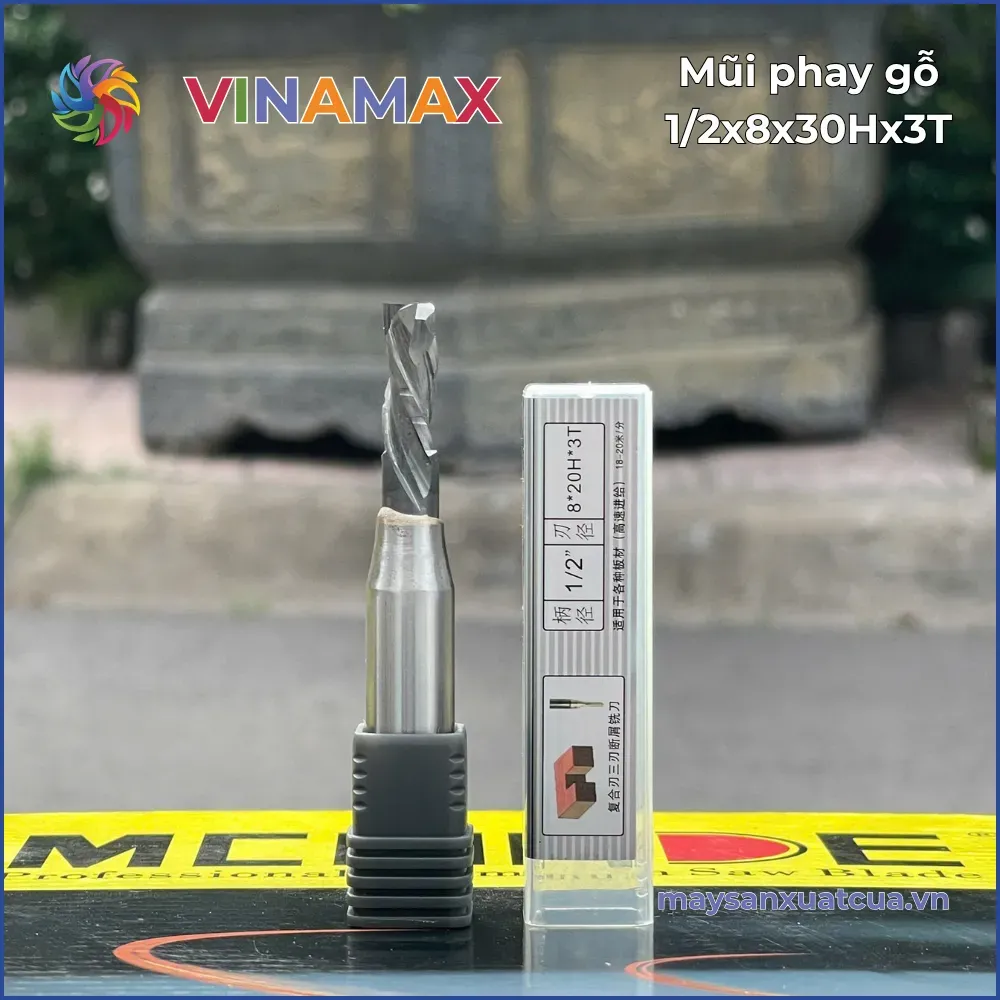 Mũi phay gỗ 1/2x8x30Hx3T