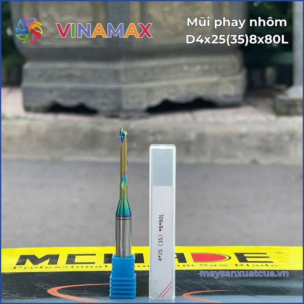Mũi phay nhôm D4x25(35)8x80L