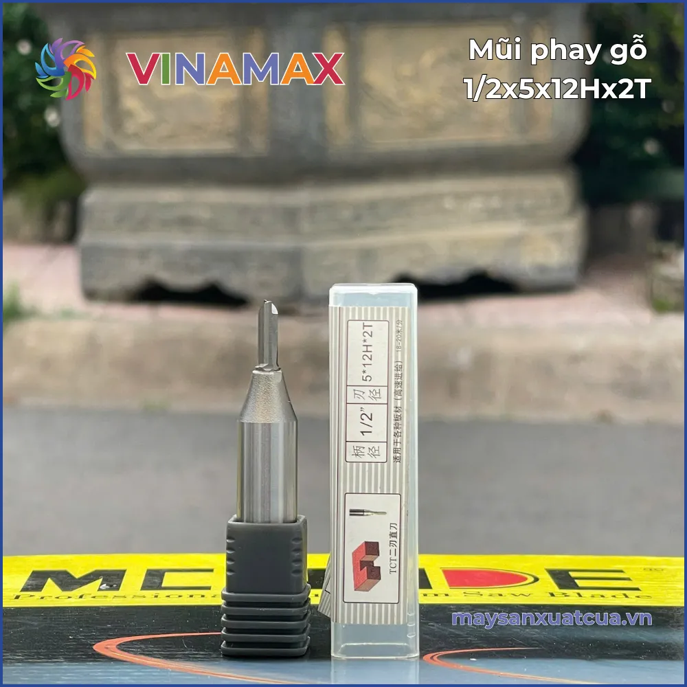 Mũi phay gỗ 1/2x5x12Hx2T