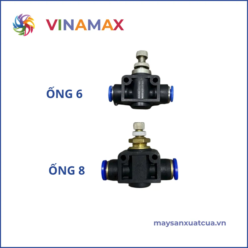Van tiết lưu thẳng ống hơi 6 / 8